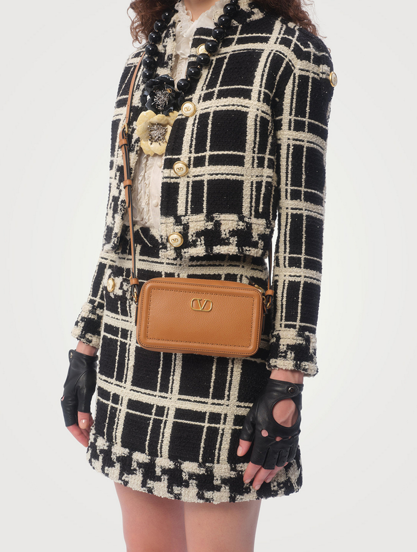 【Valentino】ALLTIME MINI CAMERA CASE◆6W2P0AI5RZR Valentino Garavani Alltime Mini Leather Camera Crossbody Bag
