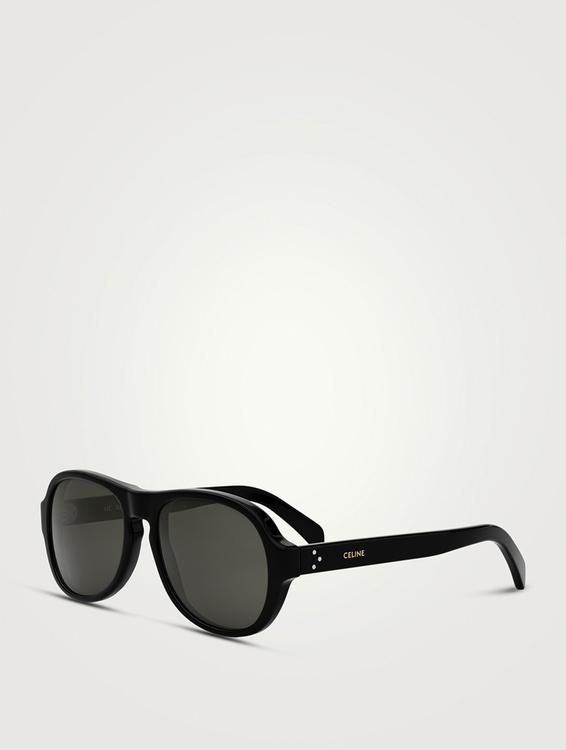 Celine aviator sunglasses black discount