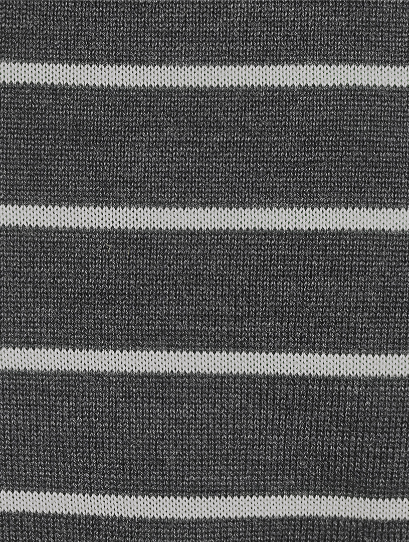 Wool Sweater Striped Print