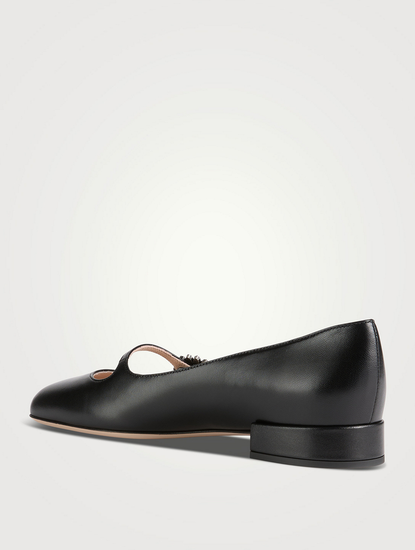 【関税＆送料込み】Valentino Garavani Mary-Jane Preshoes Le VALENTINO GARAVANI Preshoes Leather Mary Jane Pumps | Holt