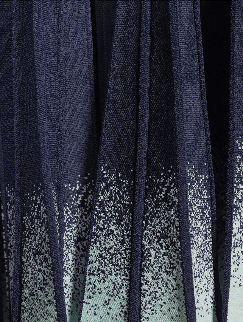 Gradient Plissé Skirt