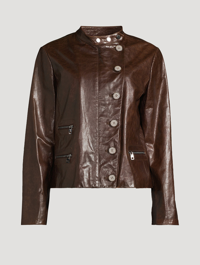 Veste cuir armani sale