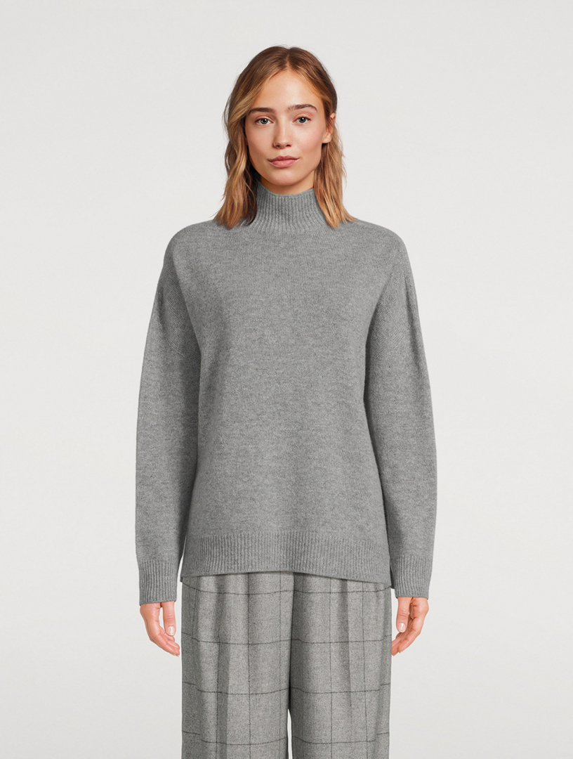 Icon Wool Cashmere Mockneck Sweater