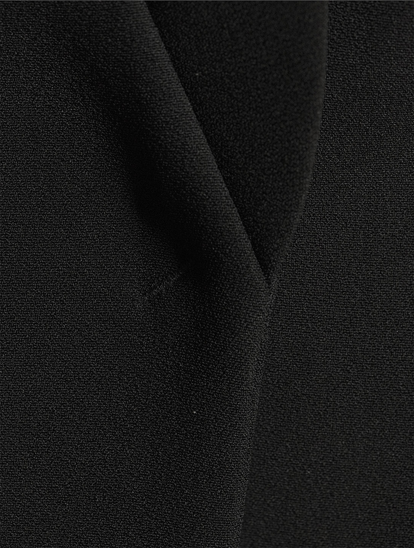 EMPORIO ARMANI Ruffled Crêpe Cady Blazer | Holt Renfrew