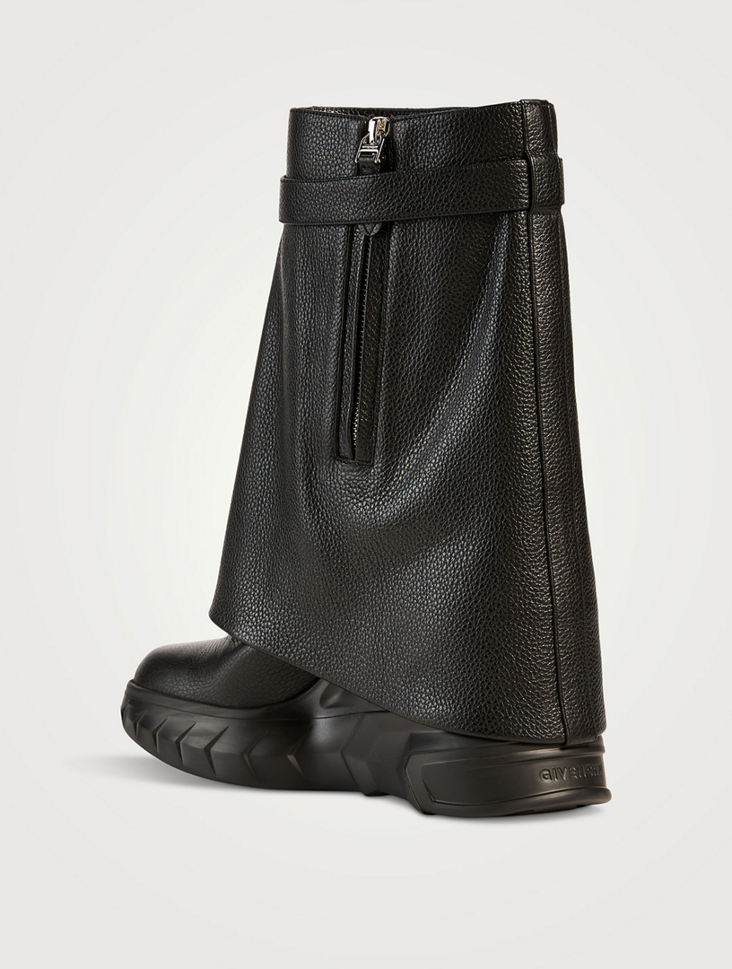 GIVENCHY Shark Lock Biker Leather Ankle Boots Holt Renfrew