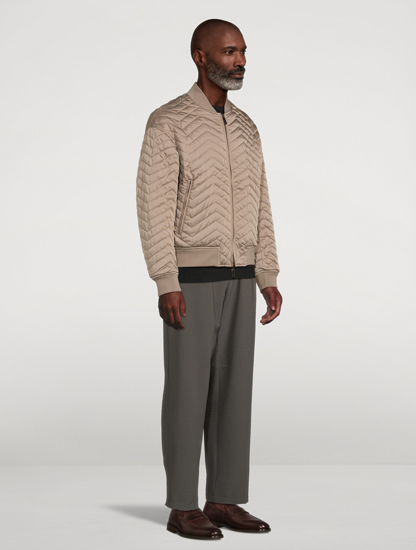 Reversible Quilted Bomber Jacket