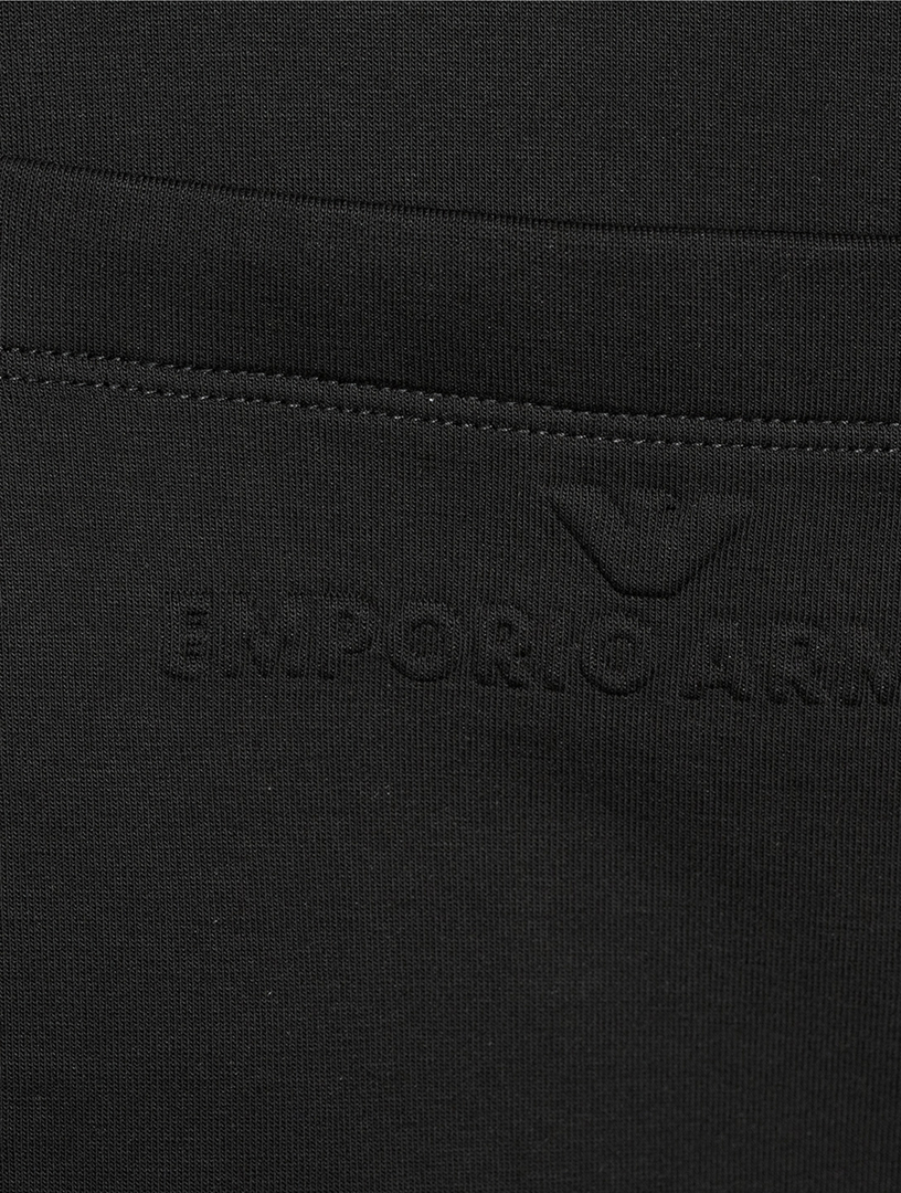 Stretch Jersey Short-Sleeve Hoodie