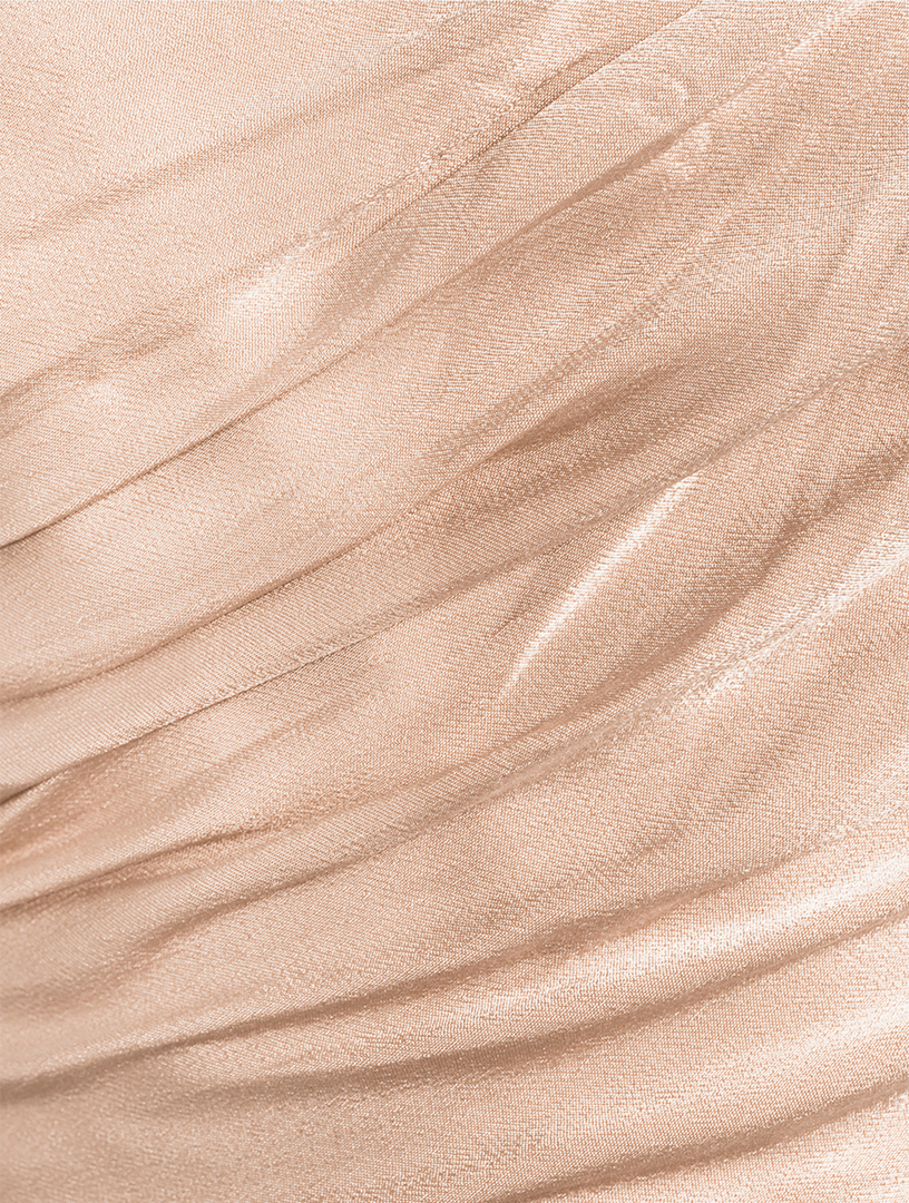 La Lune One-Shoulder Satin Gown