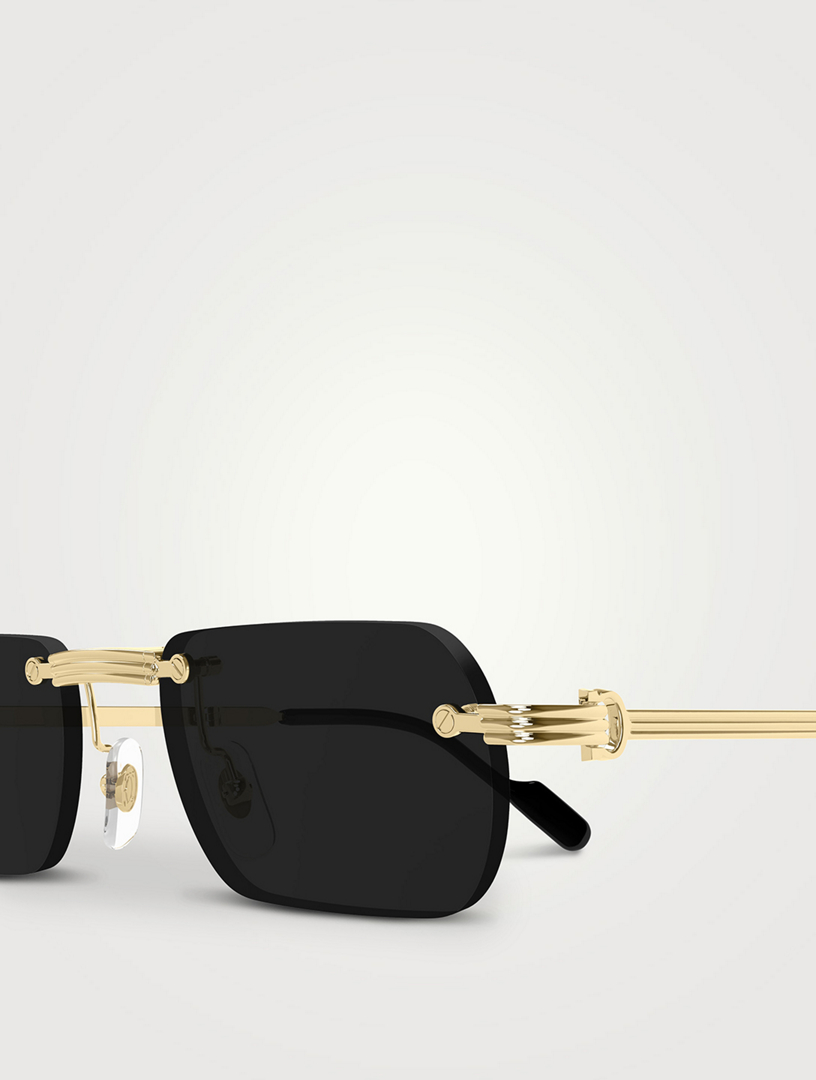 CARTIER Lunettes de soleil à monture rectangulaire Holt Renfrew