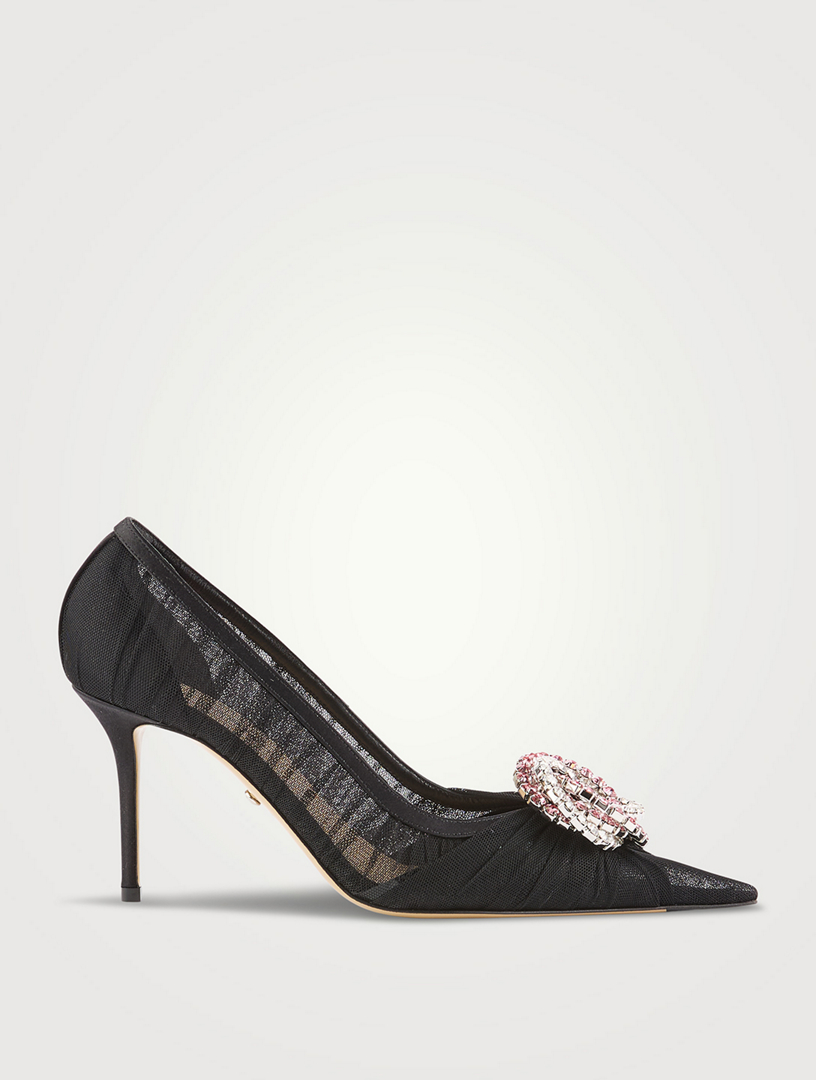 【PORTERNA】Rosten tweed pumps Reginna Black Women's Kitten heels | Call It Spring Canada