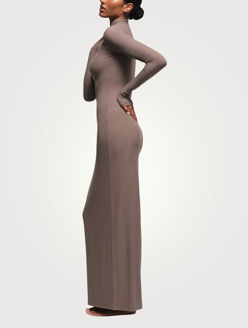 SKIMS Soft Lounge Turtleneck Long Dress | Holt Renfrew