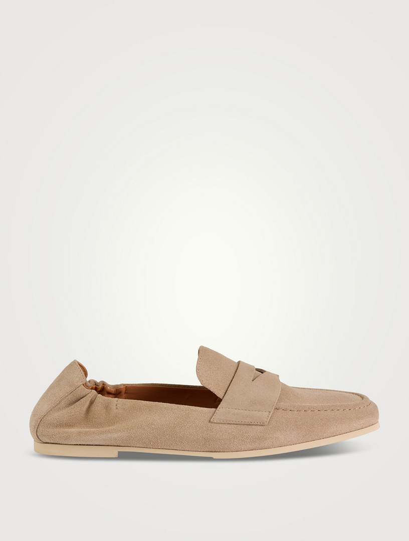 Kitson Suede Penny Loafers