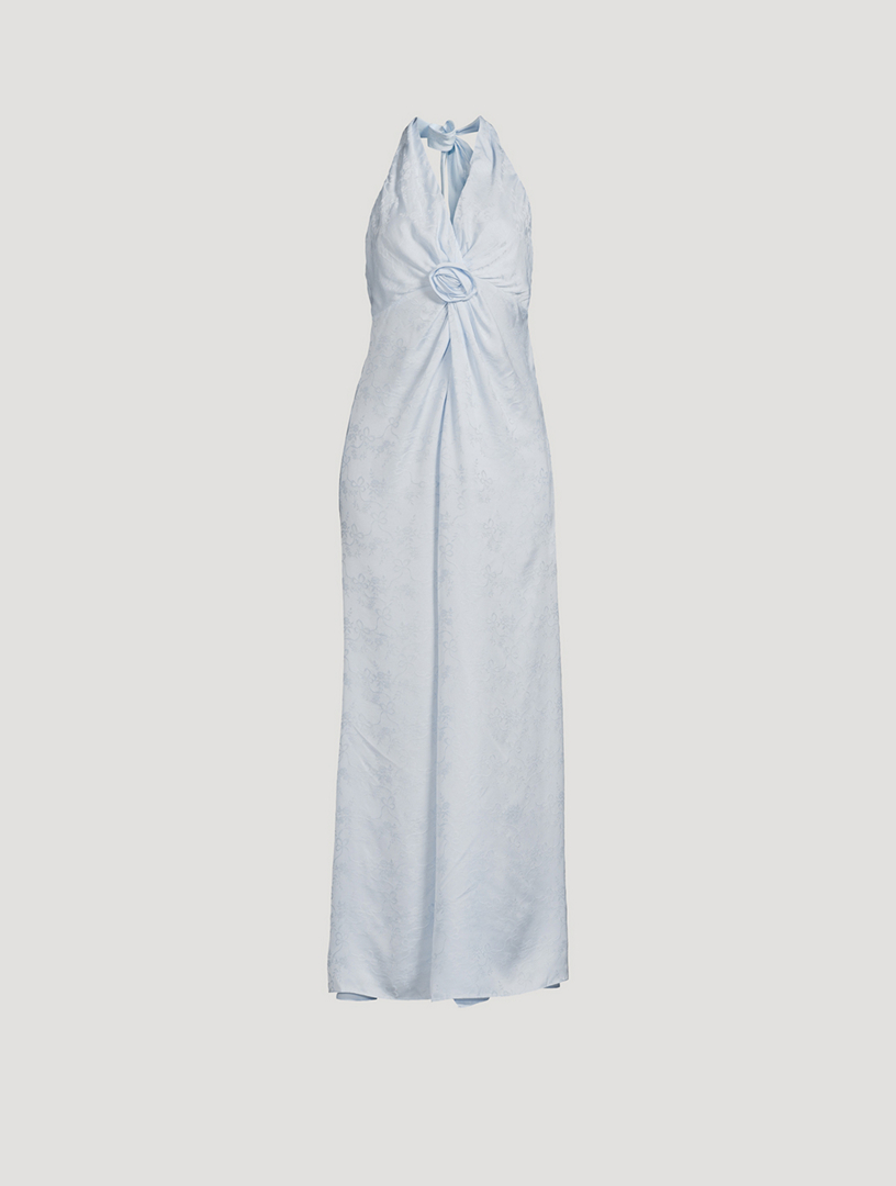 knee length dresses for ladies Lauryn Halter Neck Maxi Dress main image 1
