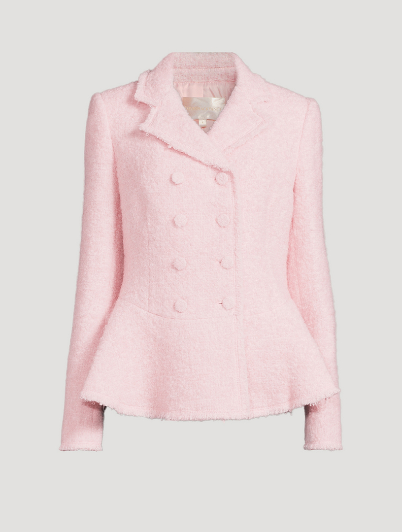 Morrow Double-Breasted Bouclé Blazer