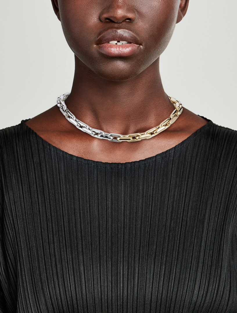 Lauren 14K Gold Small Link Necklace