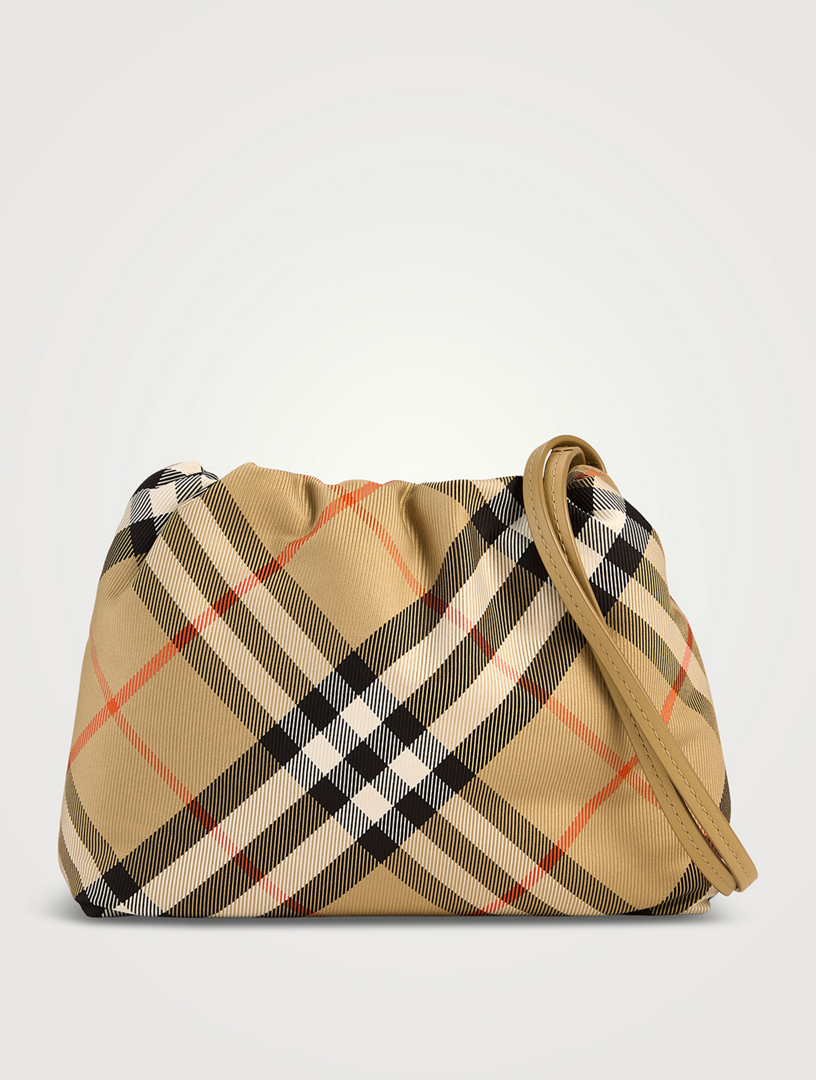 Check Crossbody Pouch