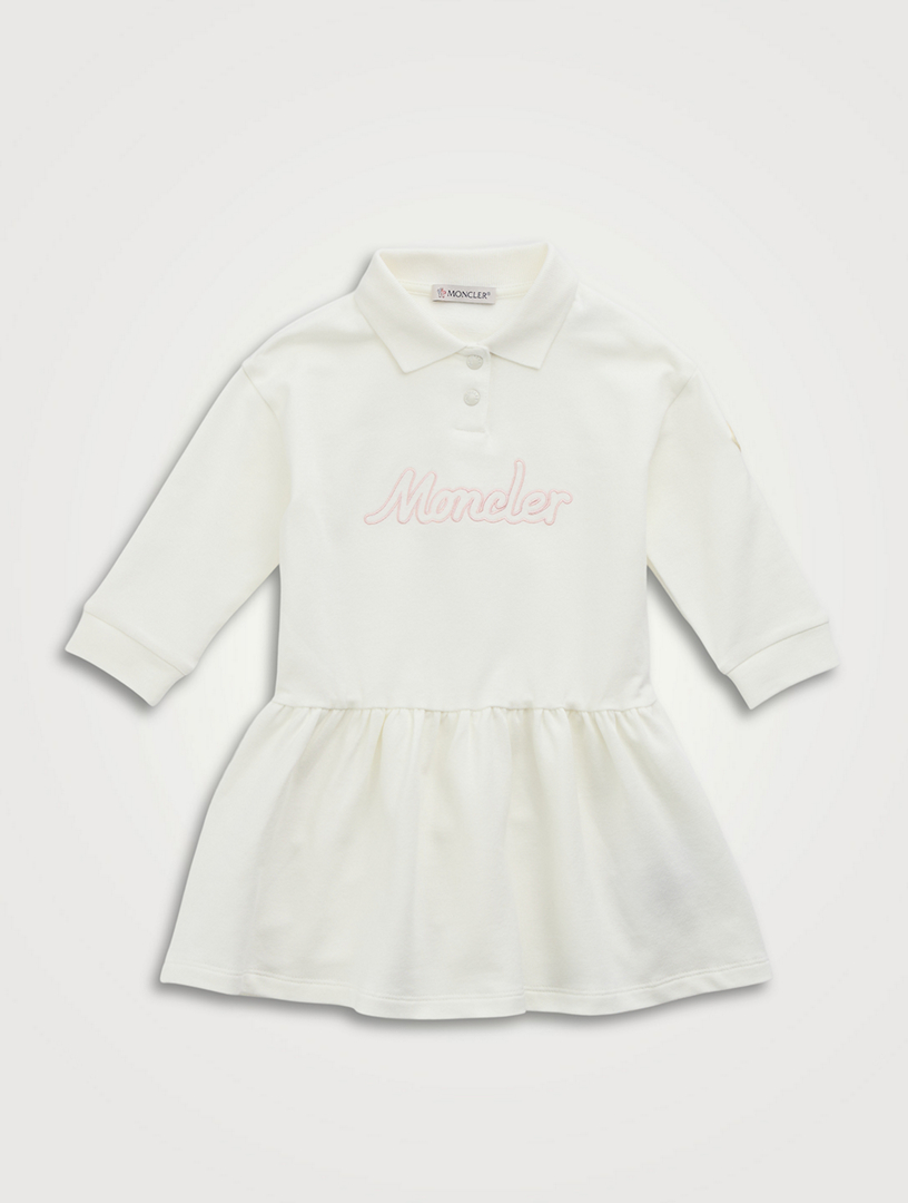 Stretch Cotton Long-Sleeve Polo Dress