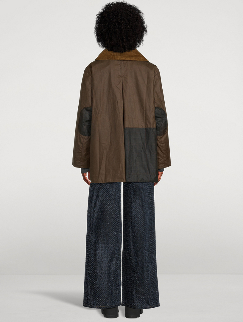 GANNI x Barbour Waxed Cotton Duffle Coat