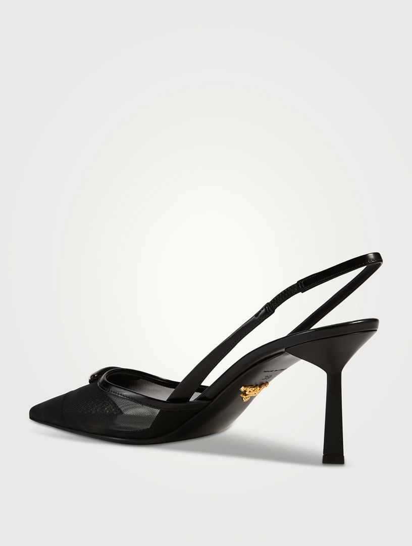 PRADA Mesh Slingback Pumps | Holt Renfrew