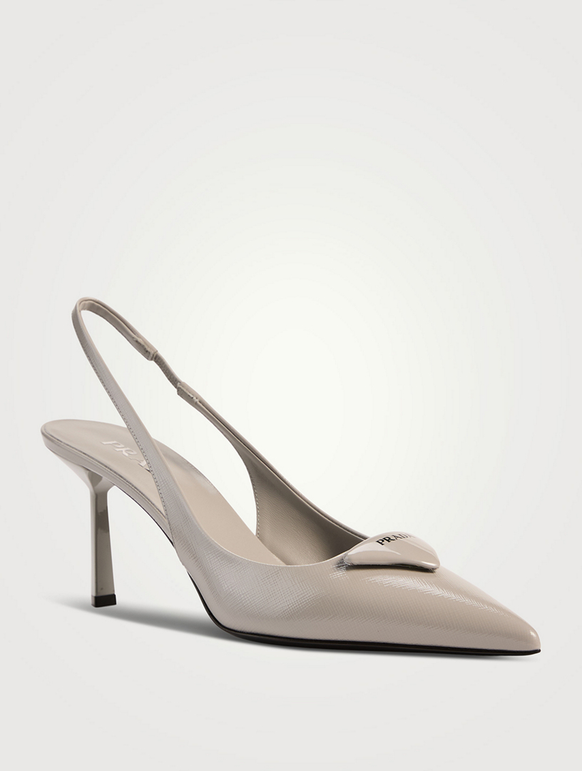 美しい♪◇ボウ Slingback Pumps◇PRADA Prada - Nero Patent Bow Slingback Pump, 45mm | Mitchell Stores