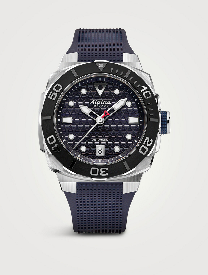 Seastrong Diver Extreme Automatic Stainless Steel Rubber Strap Watch