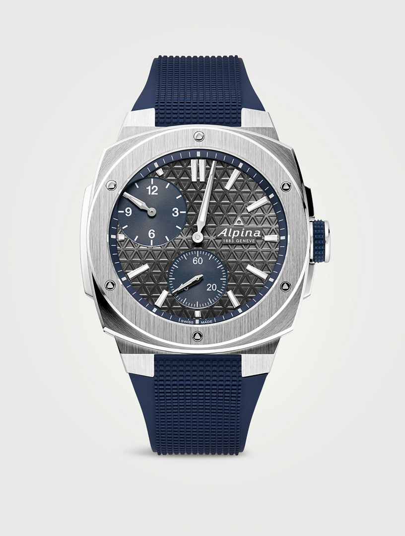 Limited Edition Alpiner Extreme Regulator Automatic Stainless Steel Rubber Strap Watch