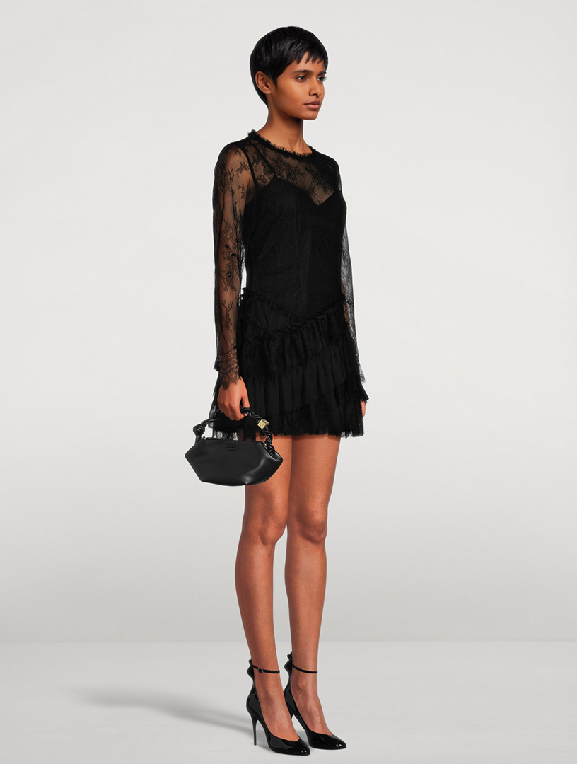 amberleigh lace mini dress LOVESHACKFANCY Amberleigh Lace Mini Dress