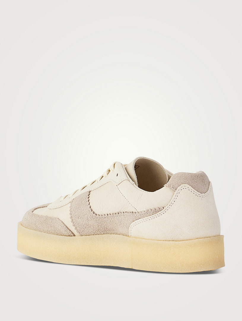 CLARKS Tor 80 Leather And Suede Sneakers | Holt Renfrew