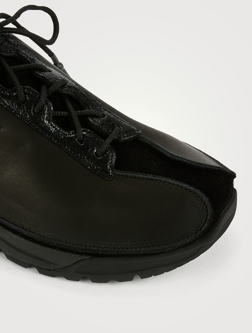 OUR LEGACY Klove Suede And Leather Sneakers | Holt Renfrew