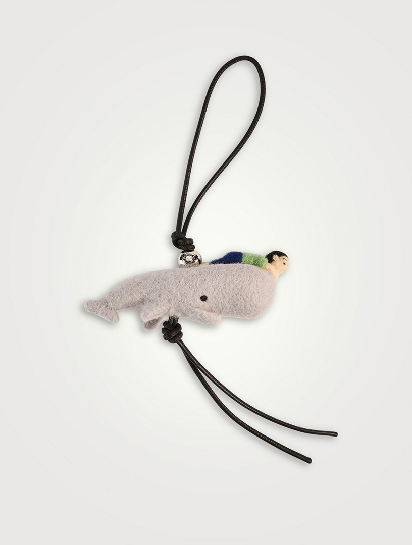 LOEWE Loewe x Suna Fujita Whale Felt Bag Charm | Holt Renfrew