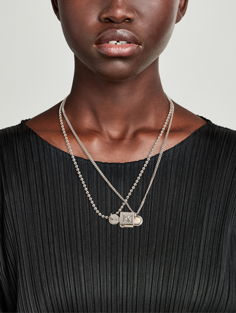 ★MARC JACOBS★ Friendship Padlock Friendship Padlock Neckla Marc Jacobs FRIENDSHIP PADLOCK NECKLACE | REVERSIBLE