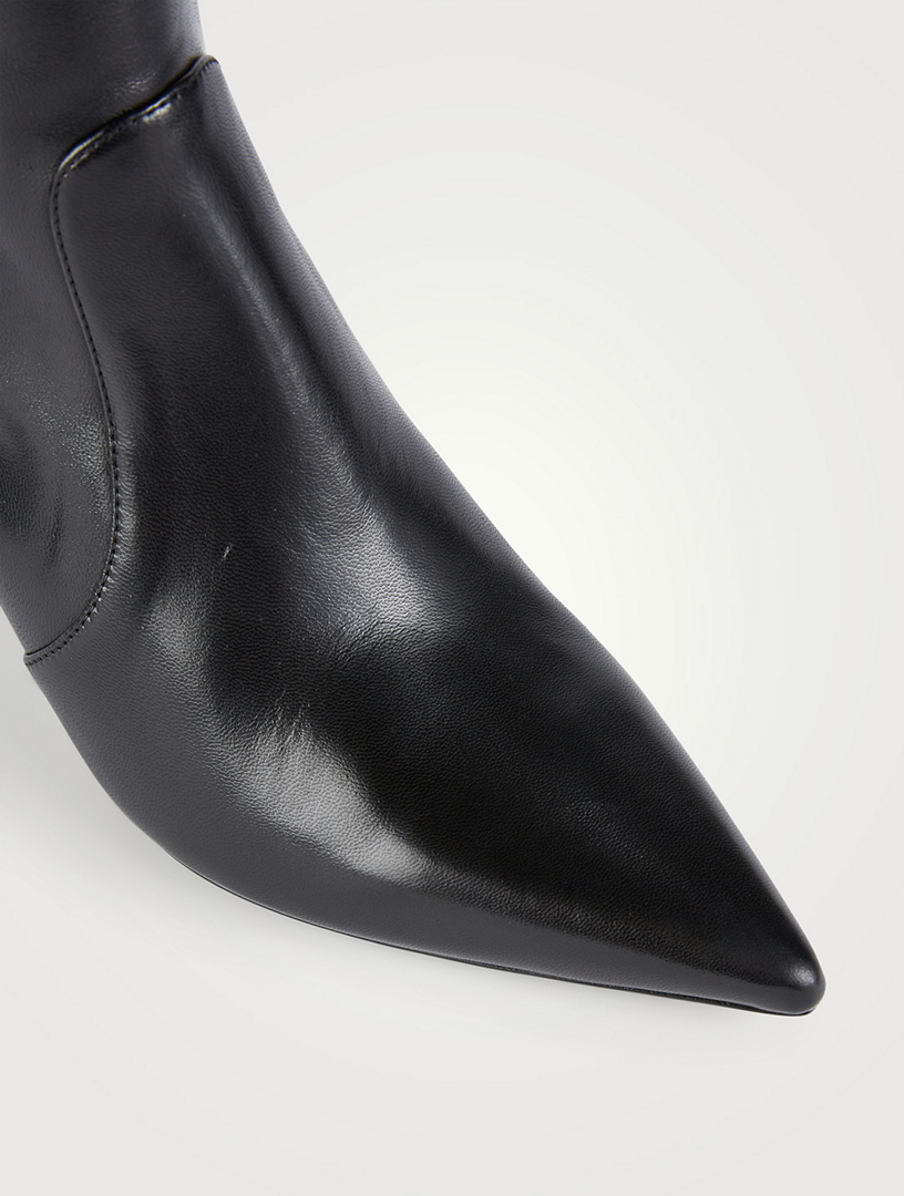 Stuart Power Leather Ankle Boots