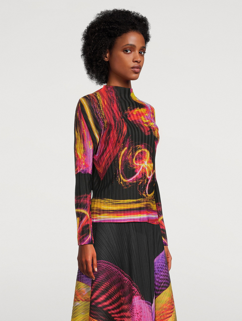 トップス PLEATS PLEASE ISSEY MIYAKE SPECTRUM RIB PLEATS PLEASE ISSEY MIYAKE Spectrum Rib Top | Holt Renfrew