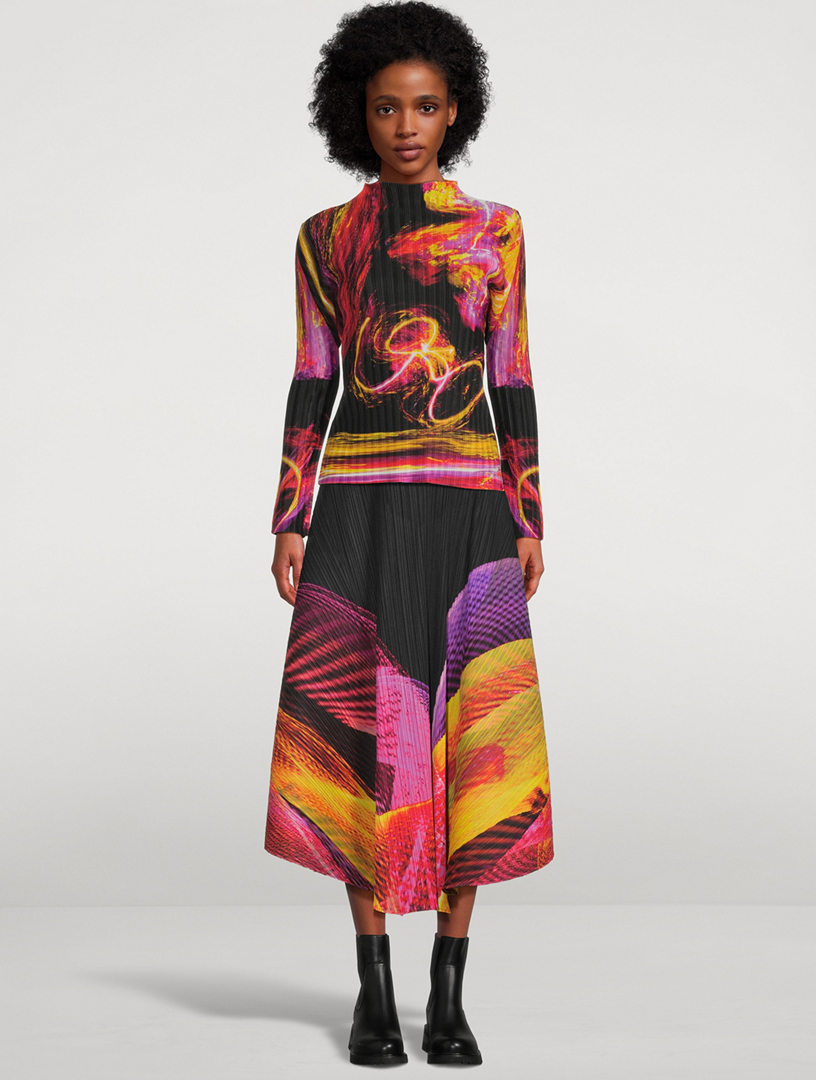 PLEATS PLEASE ISSEY MIYAKE Spectrum Rib Top | Holt Renfrew