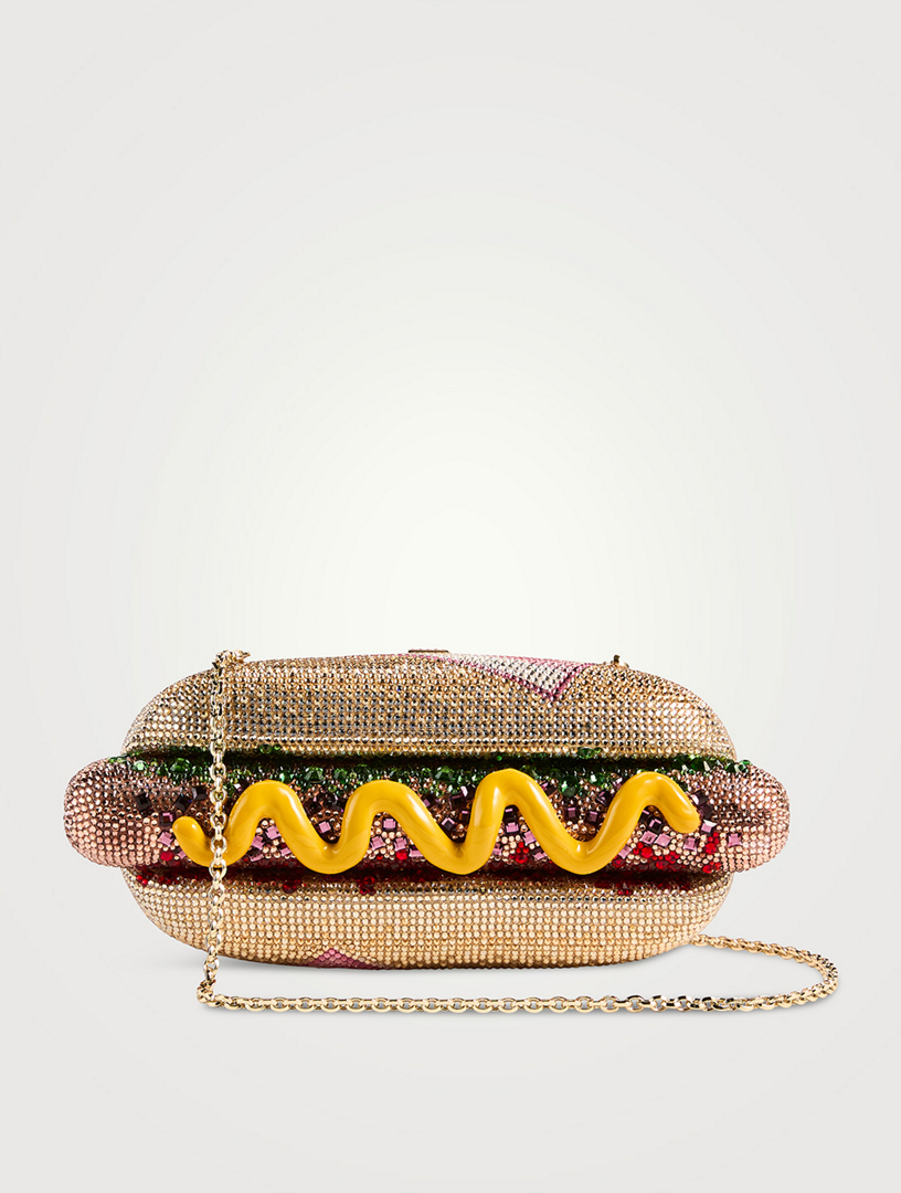 Judith leiber hot dog purse sale