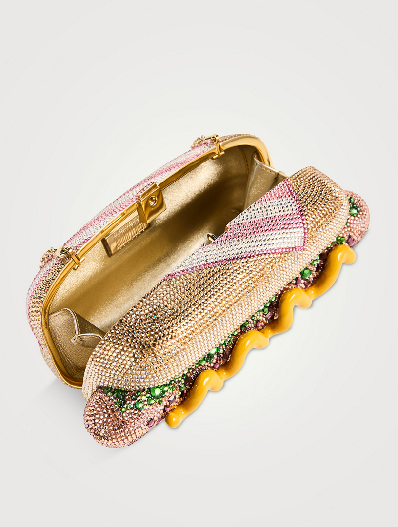 Judith leiber hot dog purse sale
