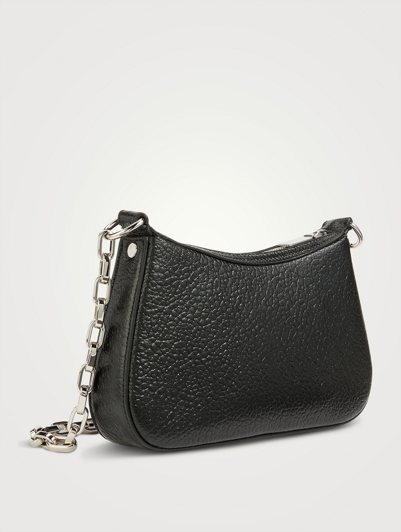 【関税&送料込】Alexander Mcqueen Black Leather Pouch MCQUEEN Mini T-Bar Leather Pouch | Holt Renfrew