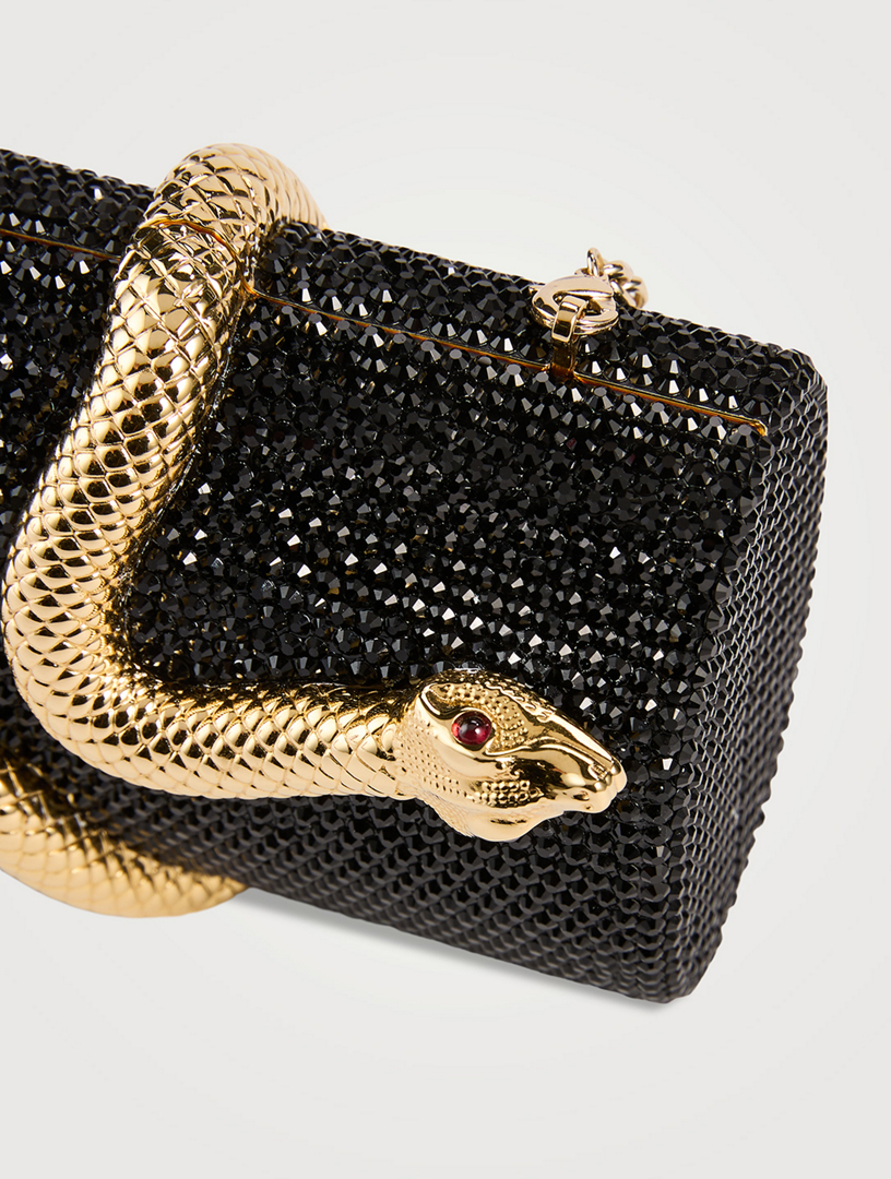 JUDITH LEIBER Spiral Snake Crystal Clutch | Holt Renfrew