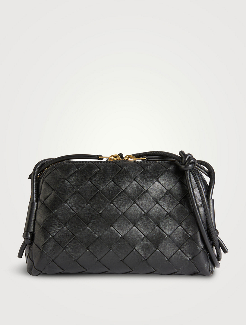 BOTTEGA VENETA Concert Intrecciato Leather Crossbody Bag