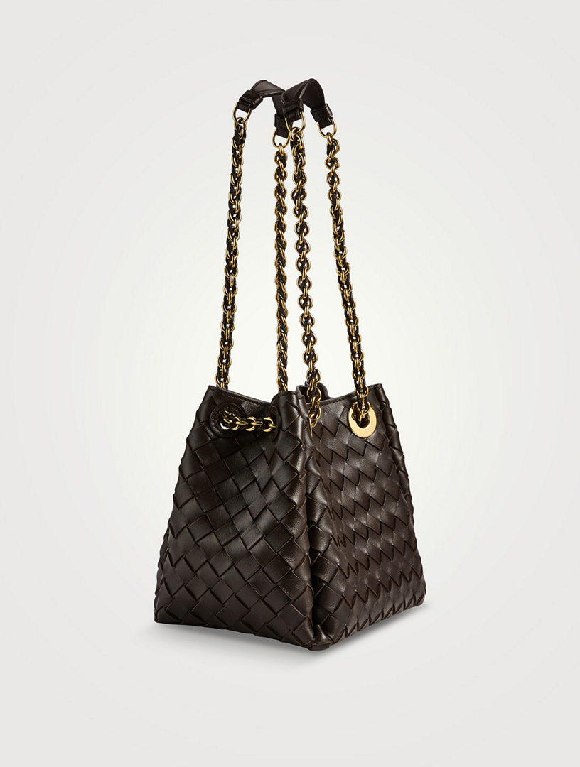 BOTTEGA VENETA Small Parachute Chain Intrecciato Leather