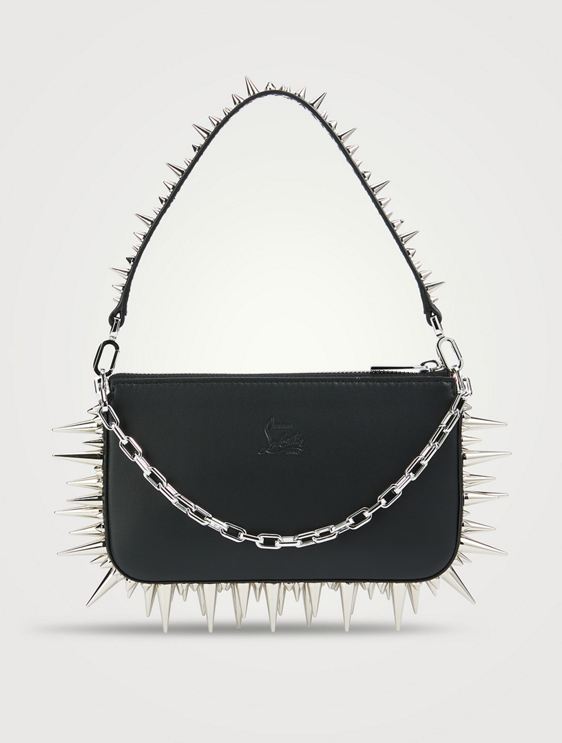 CHRISTIAN LOUBOUTIN Mini Loubila Spike Leather Shoulder Bag | Holt