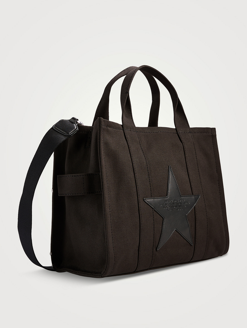 【関税&送料込】Marc Jacobs Embroidered Canvas Shopping Bag MARC JACOBS The Medium Star-Embroidered Canvas Tote Bag