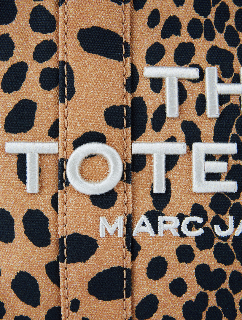 MARC JACOBS The Small Canvas Tote Bag In Cheetah Print