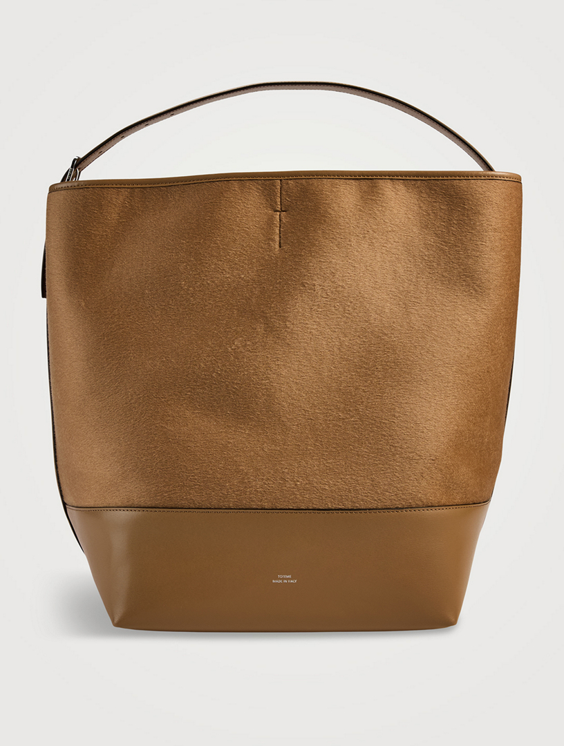 Belted Wool Doublé Tote Bag