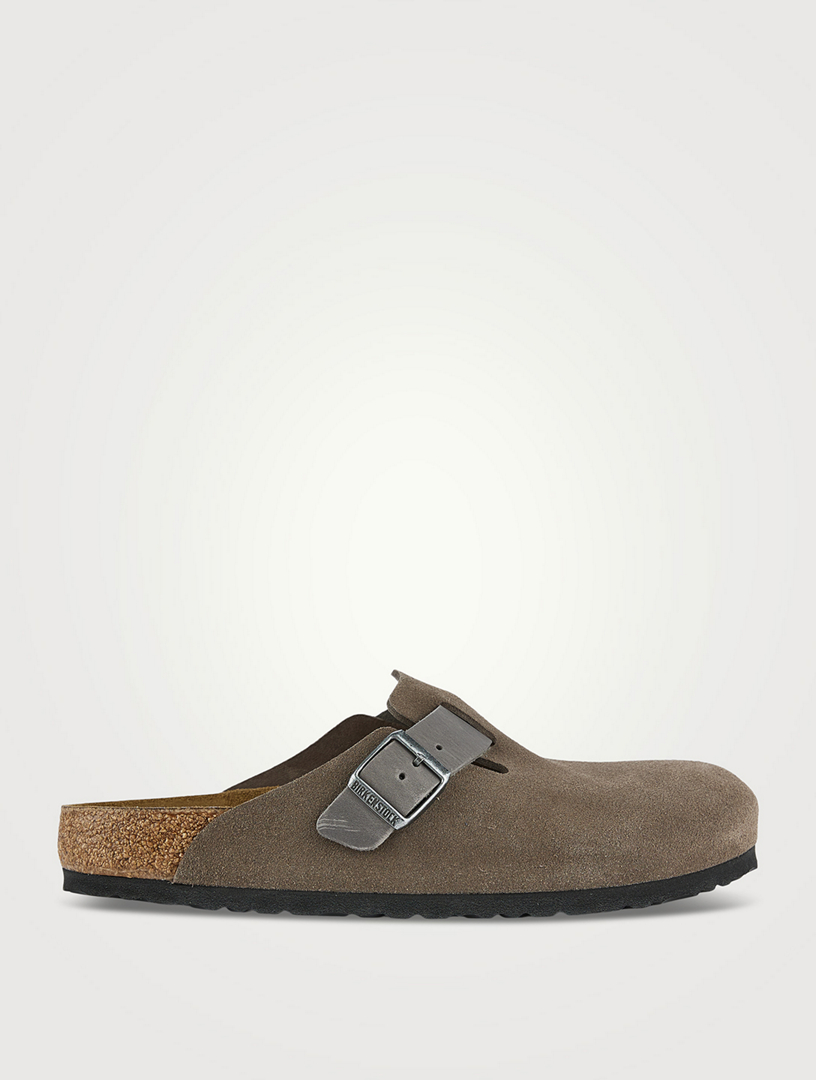 Boston Mixed Leather Clogs