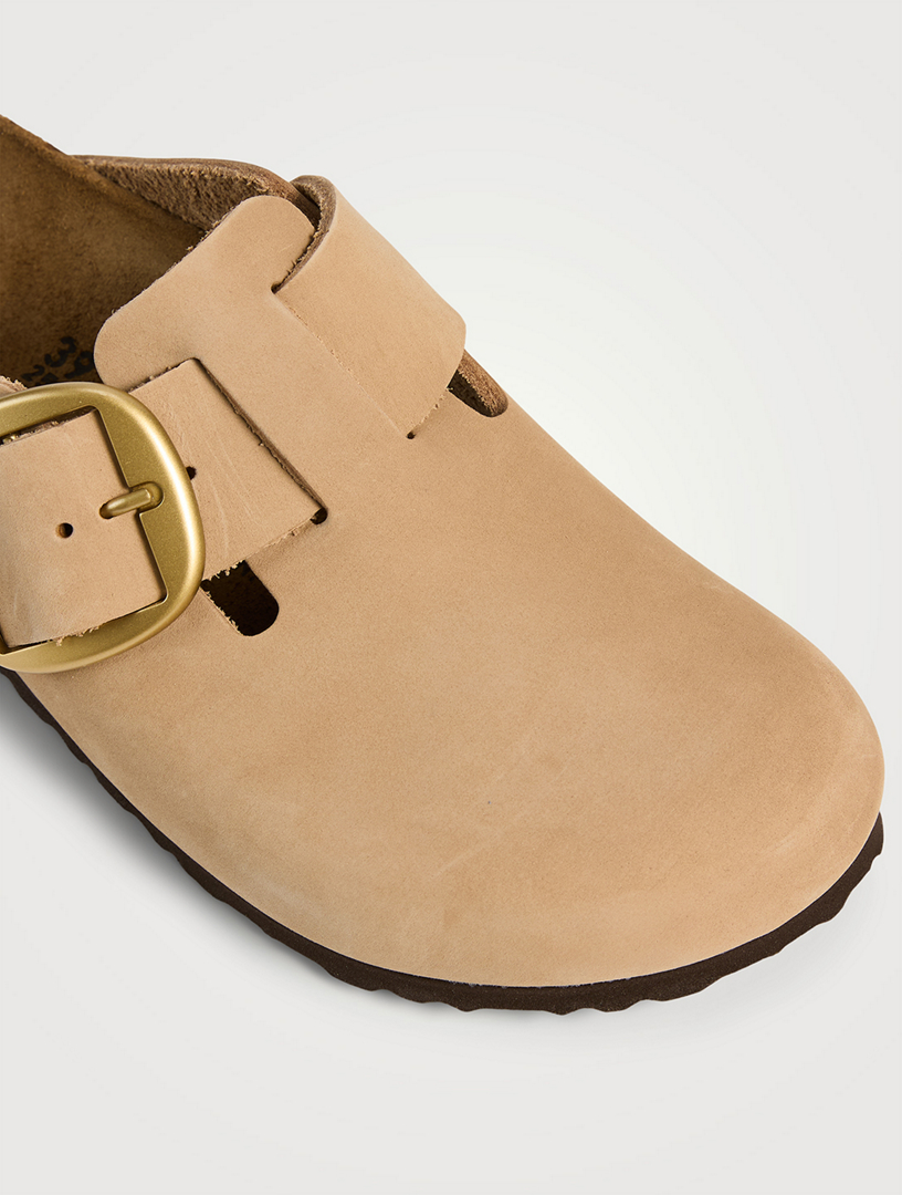 BIRKENSTOCK × B&Y 別注 BIG BUCKLE BOSTON Boston Big Buckle Leather Black Dressy Leather | BIRKENSTOCK
