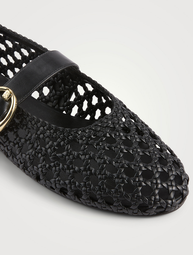 Thea Leather Mary Jane Ballet Flats