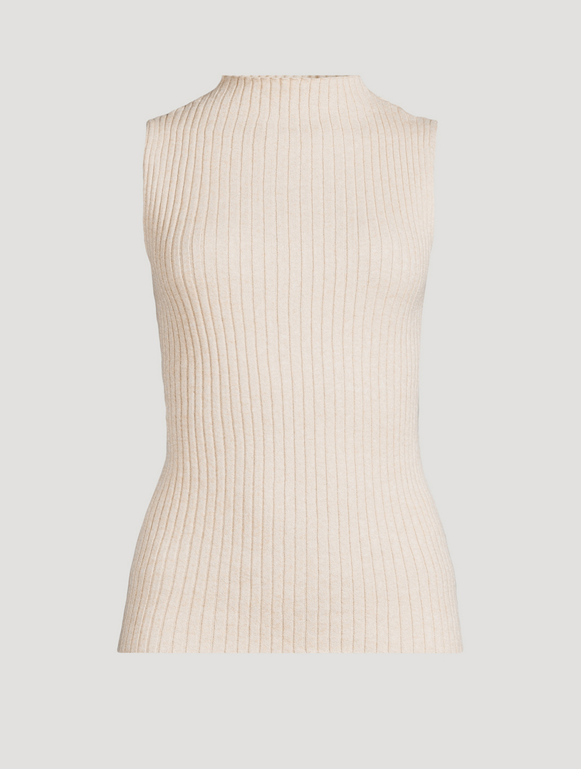 The Rib Funnel Neck Tank Top