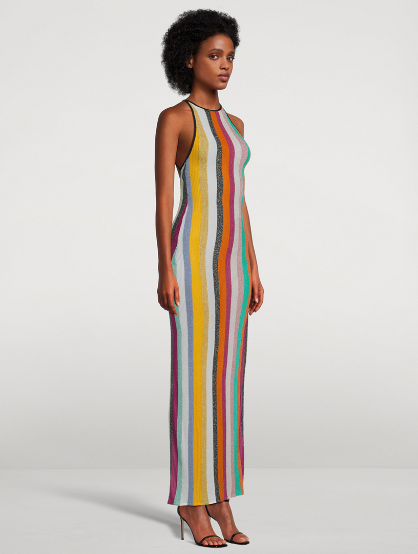 Lamé Halter Cover-Up