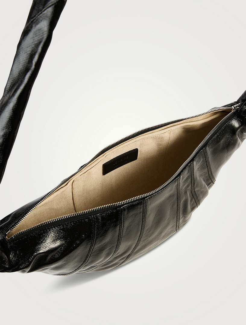 バッグ LEMAIRE MEDIUM CROISSANT COATED COTTON Lemaire - Medium Coated Cotton Croissant Bag in Forest